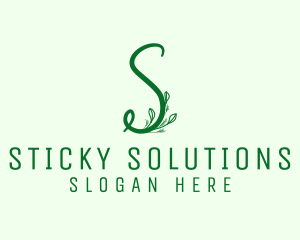 Natural Elegant Letter S logo design