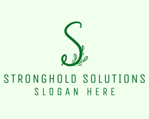 Natural Elegant Letter S logo design