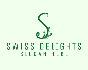 Natural Elegant Letter S logo design