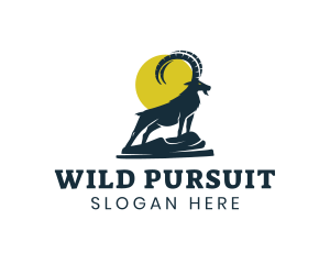 Wild Mountain Goat logo design