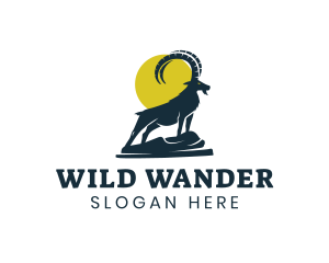 Wild Mountain Goat logo design