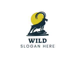 Wild Mountain Goat logo design