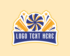 Cheer - Megaphones Cheerleading Competition logo design