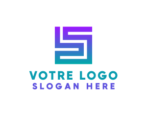 Geometric Studio Letter S  Logo