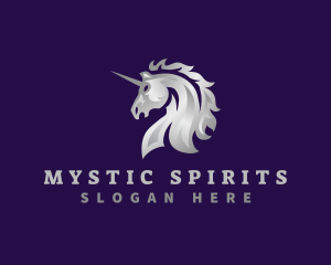 Fierce Unicorn Horse logo design