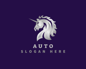 Mystical - Fierce Unicorn Horse logo design