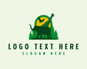 Sanctuary - Forest Animal Jungle logo design