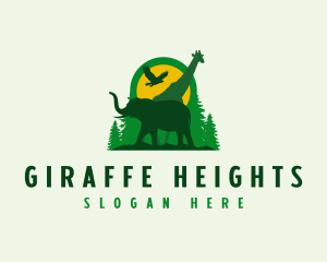 Forest Animal Jungle logo design