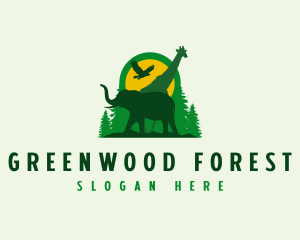 Forest Animal Jungle logo design