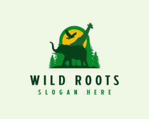 Jungle - Forest Animal Jungle logo design