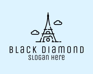 Black - Paris Photographer Camera logo design