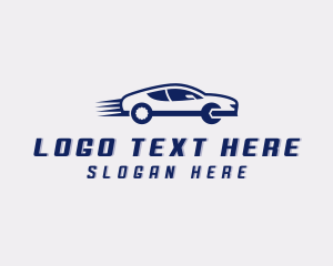 Sedan - Automobile Mechanical Wrench logo design