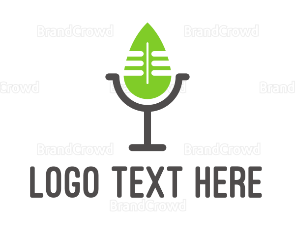 Leaf Mic Podcast Logo