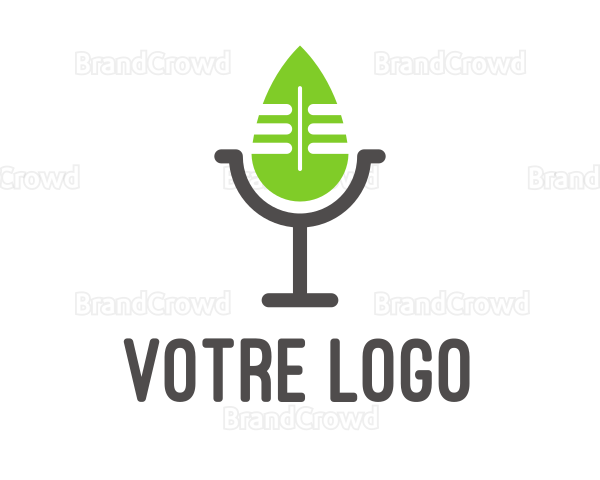 Leaf Mic Podcast Logo