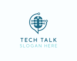 Tech Microphone Studio logo design