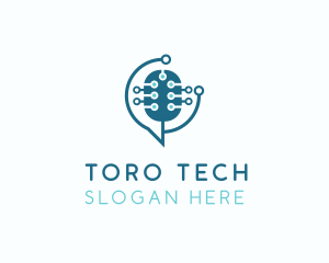 Tech Microphone Studio logo design