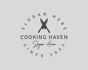 Kitchen - Gray Chef Kitchen Knife logo design