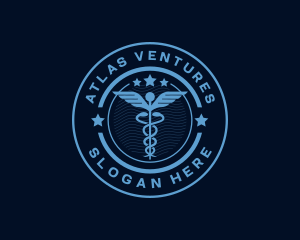 Caduceus Medical Hospital logo design