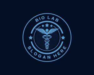 Biology - Caduceus Medical Hospital logo design