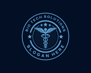 Biology - Caduceus Medical Hospital logo design
