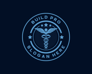 Surgeon - Caduceus Medical Hospital logo design