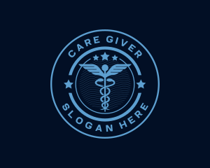 Nurse - Caduceus Medical Hospital logo design