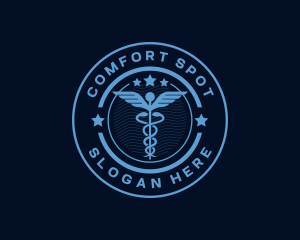 Caduceus Medical Hospital logo design