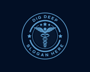 Caduceus Medical Hospital logo design