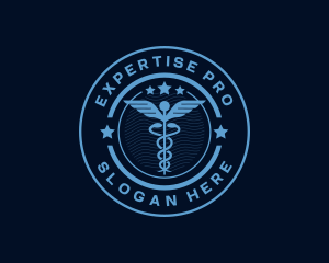 Caduceus Medical Hospital logo design