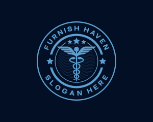 Caduceus Medical Hospital logo design