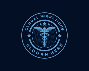 Caduceus Medical Hospital logo design