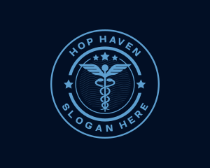 Caduceus Medical Hospital logo design