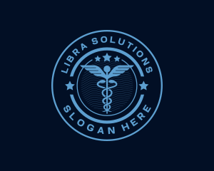 Caduceus Medical Hospital logo design