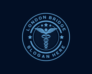 Caduceus Medical Hospital logo design