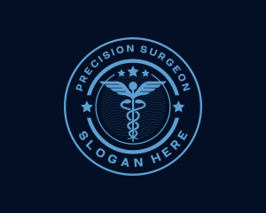 Surgeon - Caduceus Medical Hospital logo design