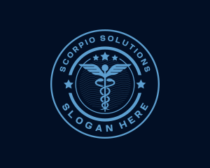 Caduceus Medical Hospital logo design