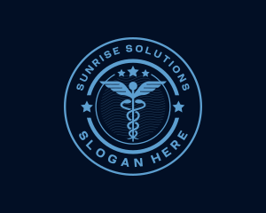 Caduceus Medical Hospital logo design