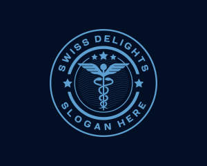 Caduceus Medical Hospital logo design