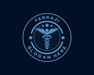 Caduceus Medical Hospital logo design