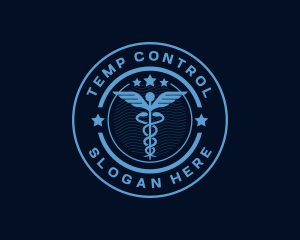 Caduceus Medical Hospital logo design