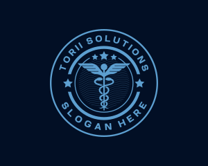 Caduceus Medical Hospital logo design