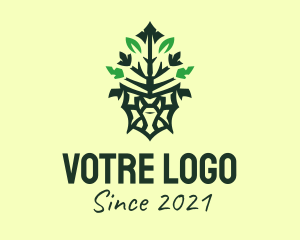 Environment Friendly - Green Tree Deity logo design