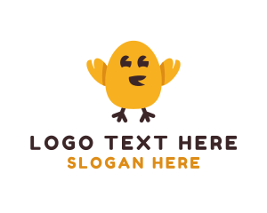 Toy Shop - Flying Bird Chick logo design