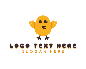 Wings - Flying Bird Chick logo design