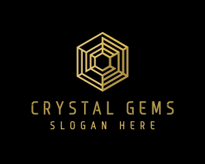 Geometric Tech Hexagon logo design