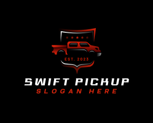 Pickup - Pickup Truck Emblem logo design