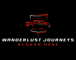 Roadie - Pickup Truck Emblem logo design