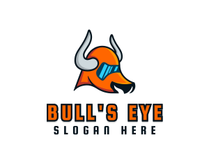 Bull - Bull Horn Glasses logo design