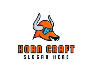 Bull Horn Glasses logo design