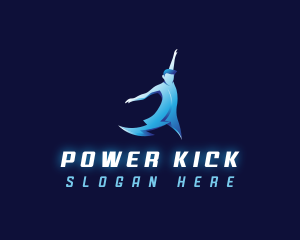 Kick - Athletic Lightning Bolt logo design